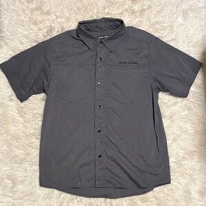 Men's Gray Short Sleeve Shirt